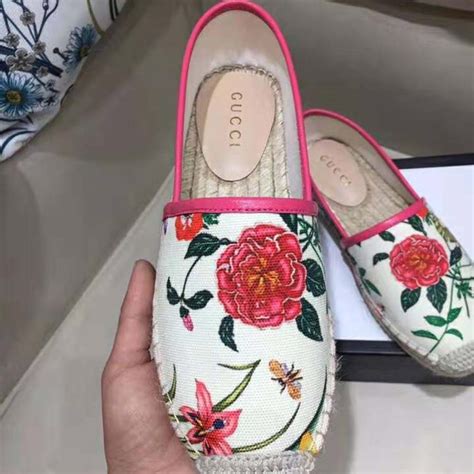 gucci espadrilles flowers